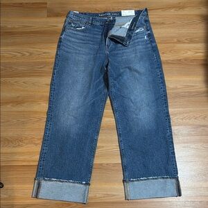 American Eagle Stovepipe Jeans with Cuffed Legs